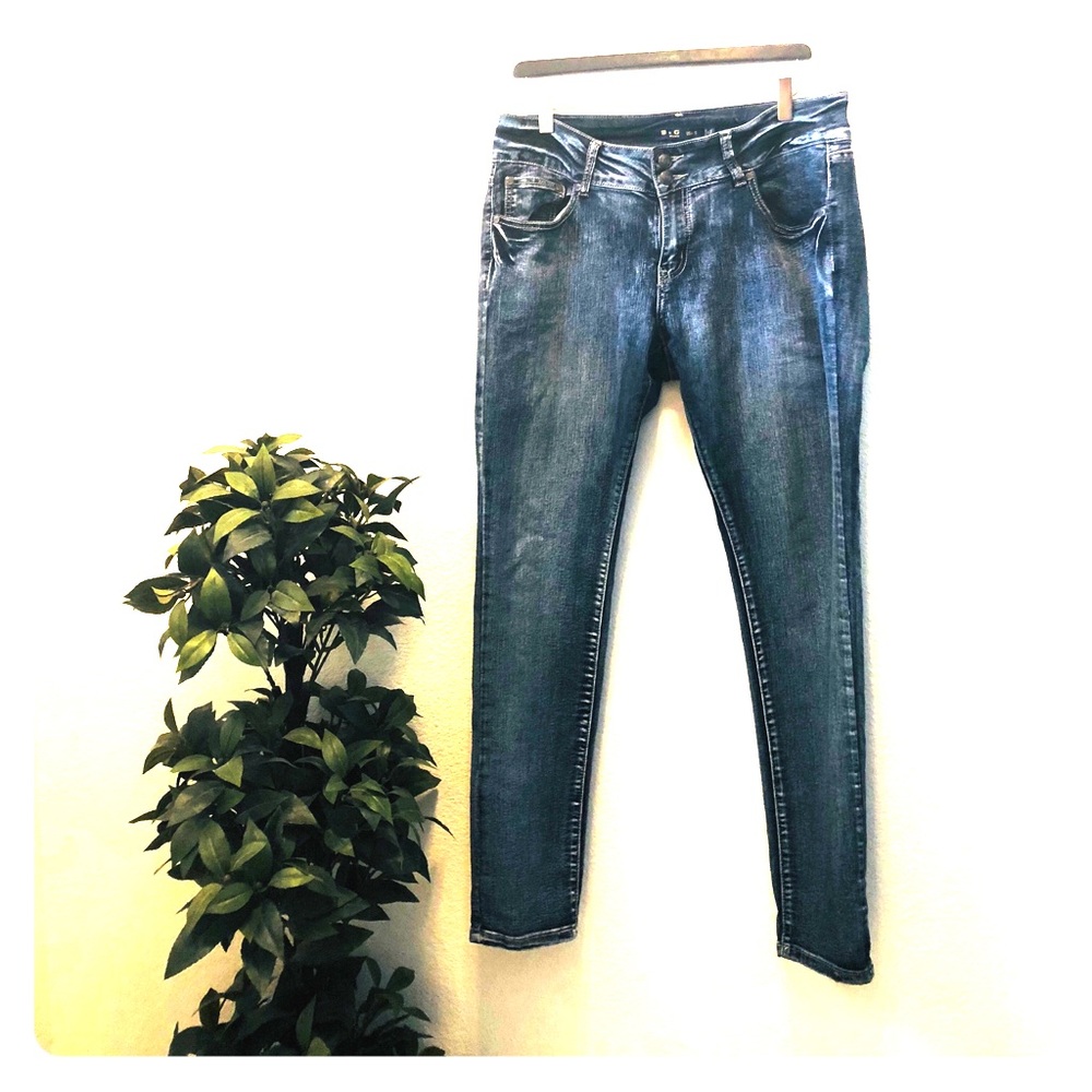 Stretch Jeans Size 15 skinny dark acid wash style